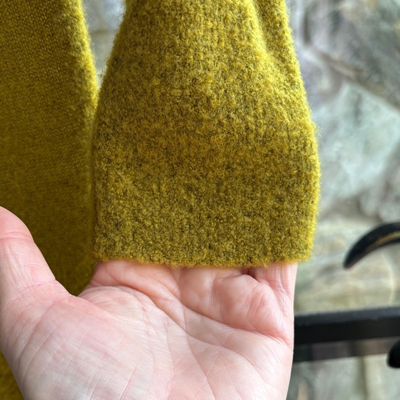 Sundance Medium Yellow Dijon Stretch Wool Blend Fit Flare Dress - Picture 4 of 7